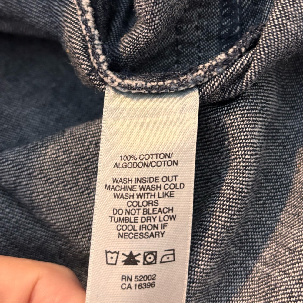 DKNY Denim Dress with tie waist - Picture 11 of 11